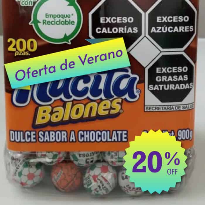 Balones de chocolate - Oferta verano