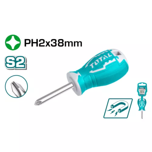 Destornillador Phillips de estrella PH2x38mm