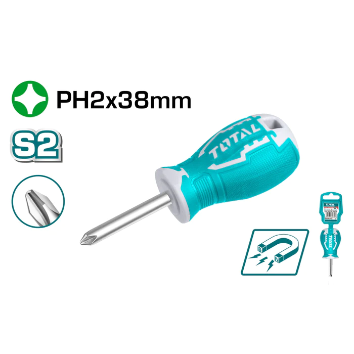 Destornillador Phillips de estrella PH2x38mm